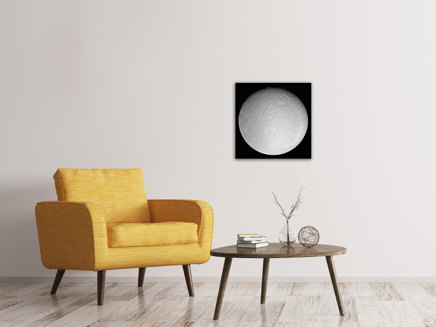 Leinwandbild Der Eismond Rhea