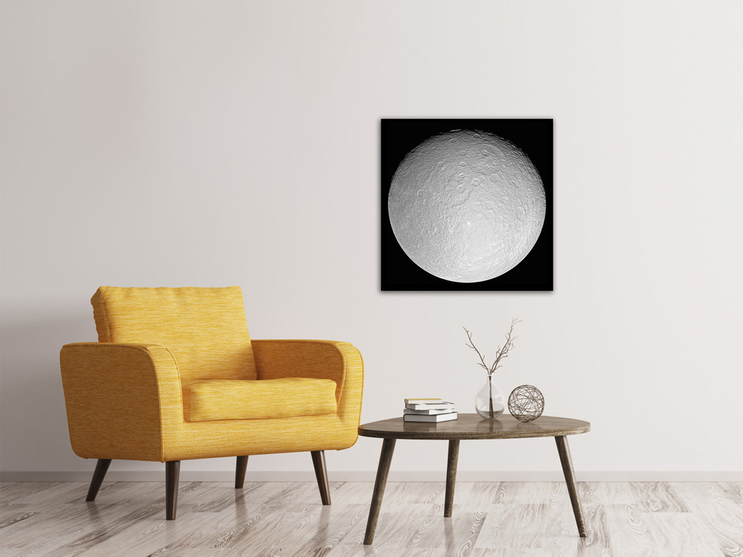 Leinwandbild Der Eismond Rhea