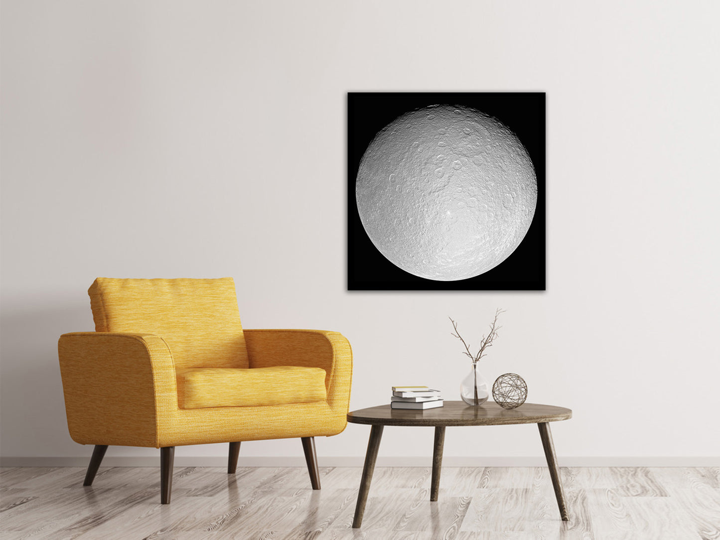 Leinwandbild Der Eismond Rhea