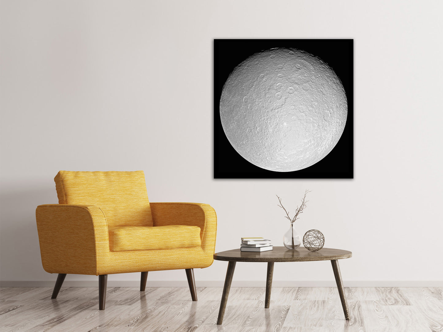 Leinwandbild Der Eismond Rhea