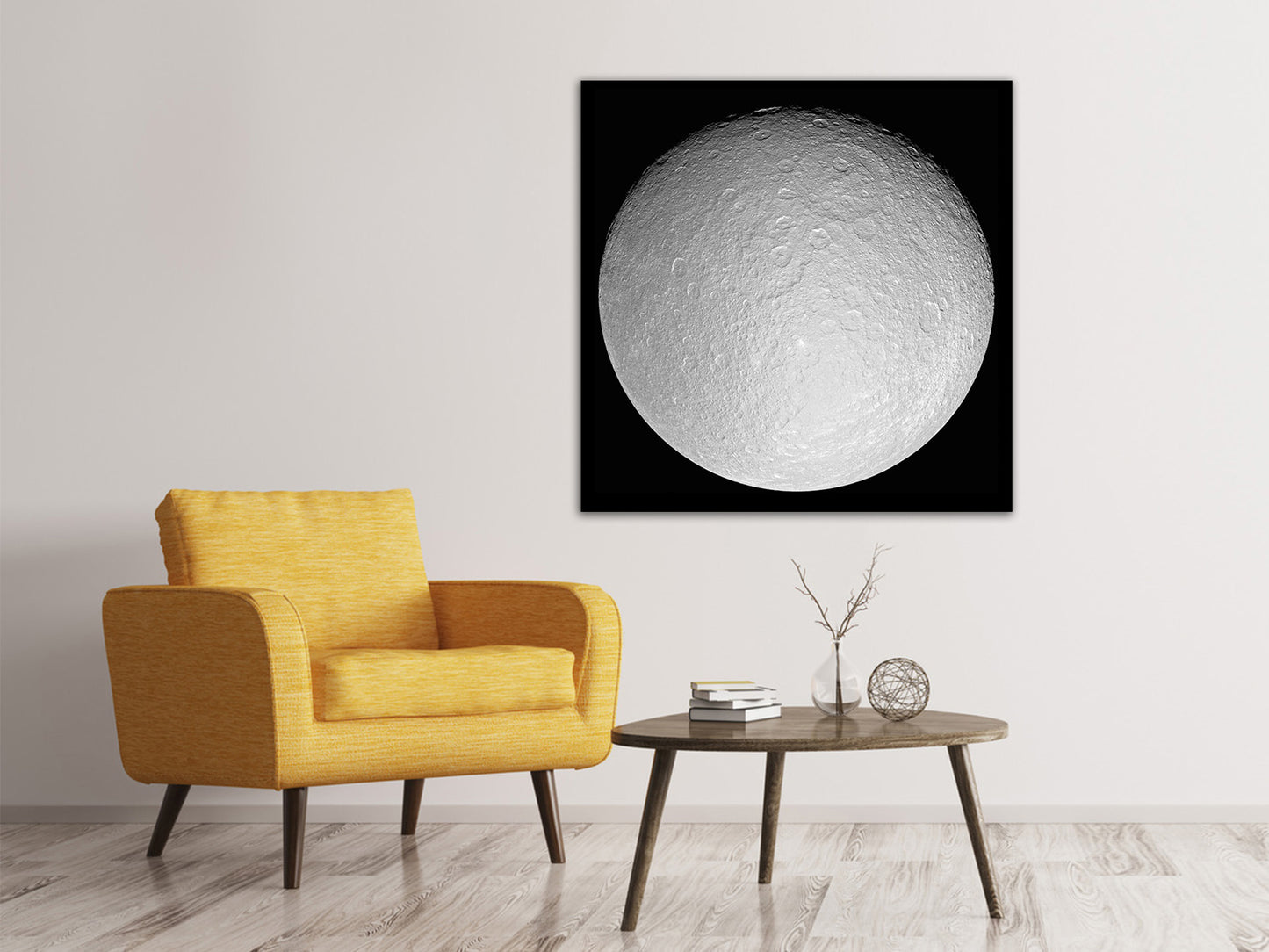 Leinwandbild Der Eismond Rhea