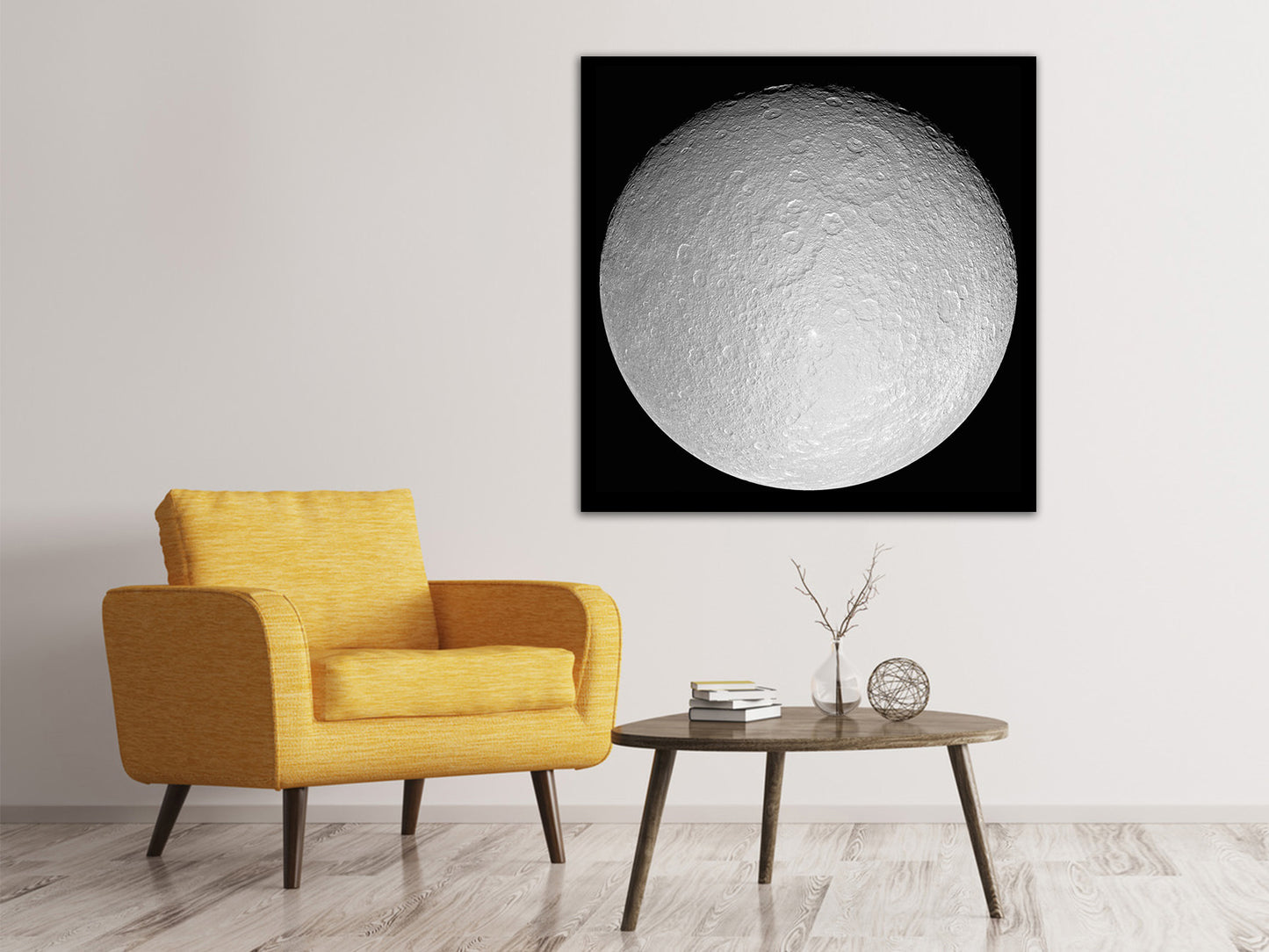 Leinwandbild Der Eismond Rhea