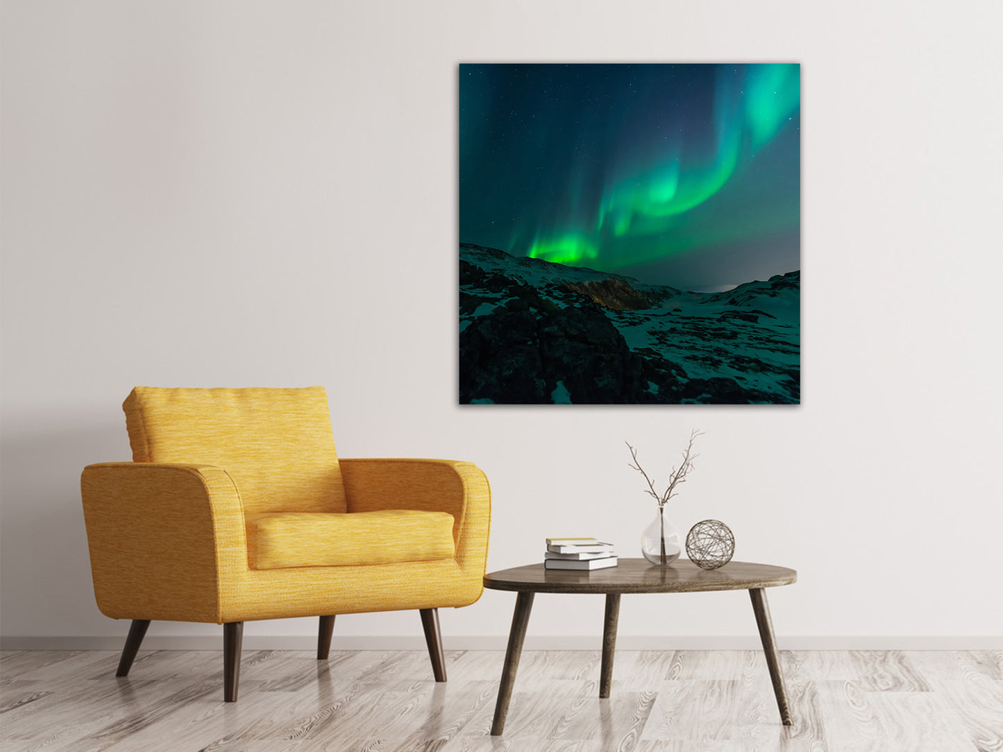Leinwandbild Faszination Nordlicht