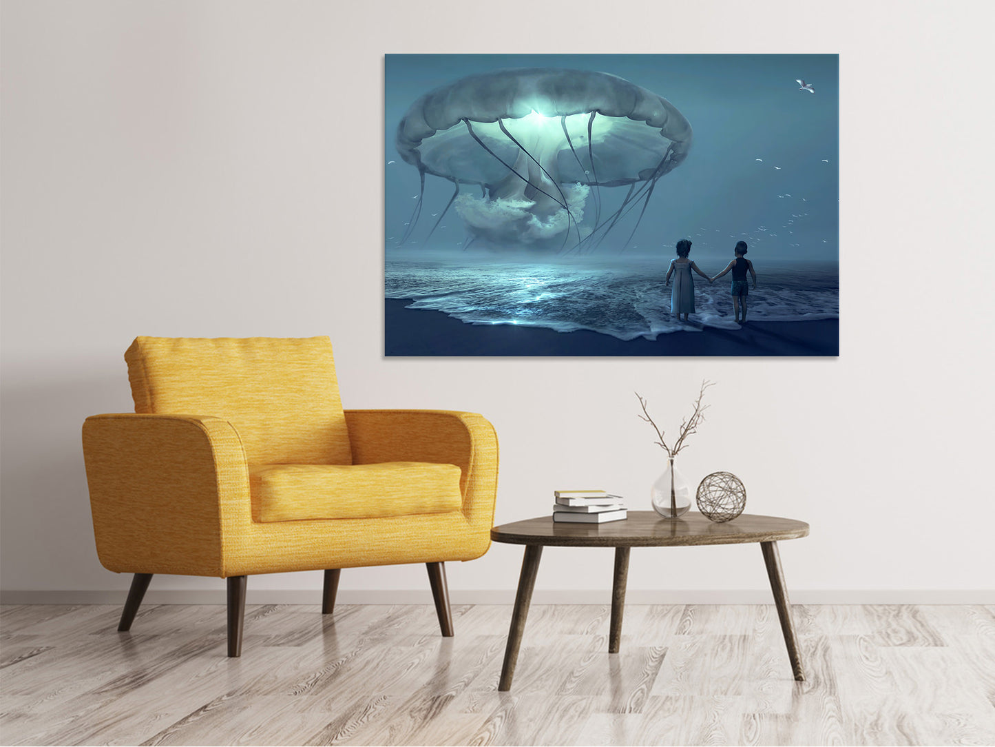 Leinwandbild Fantasie Wasserwelt