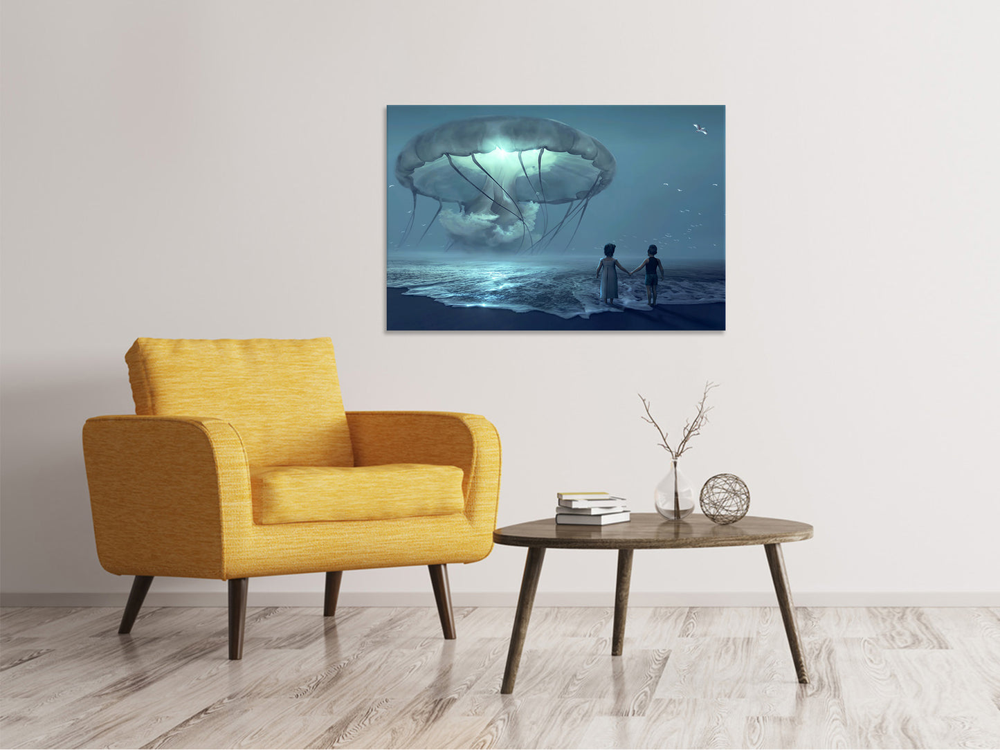 Leinwandbild Fantasie Wasserwelt