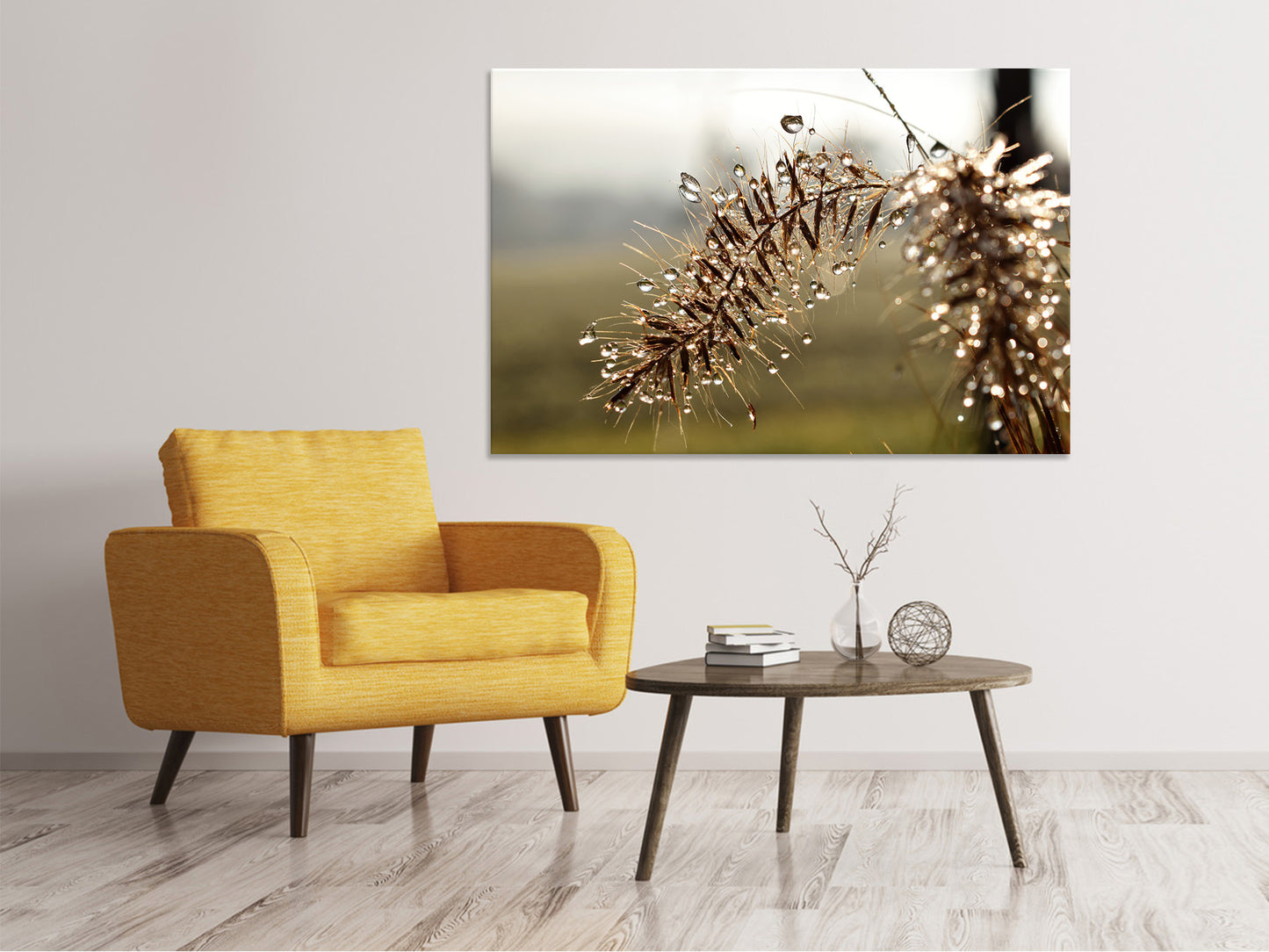 Leinwandbild Tropfen der Natur