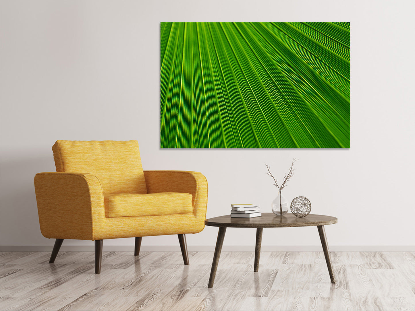 Leinwandbild Palm Streifen 1