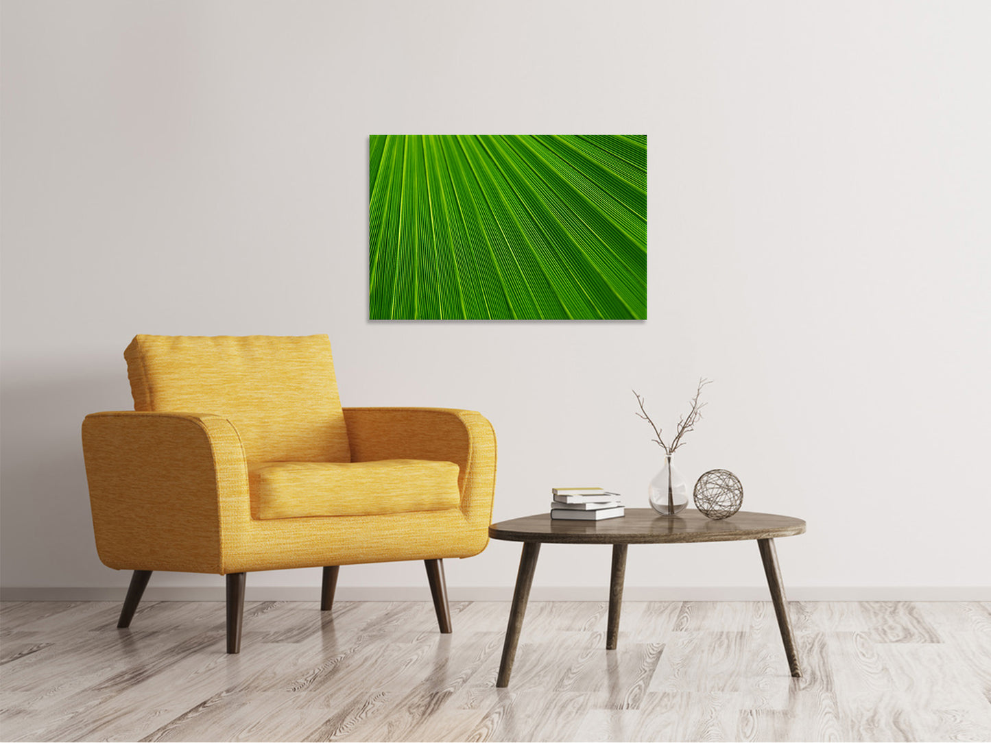 Leinwandbild Palm Streifen 1