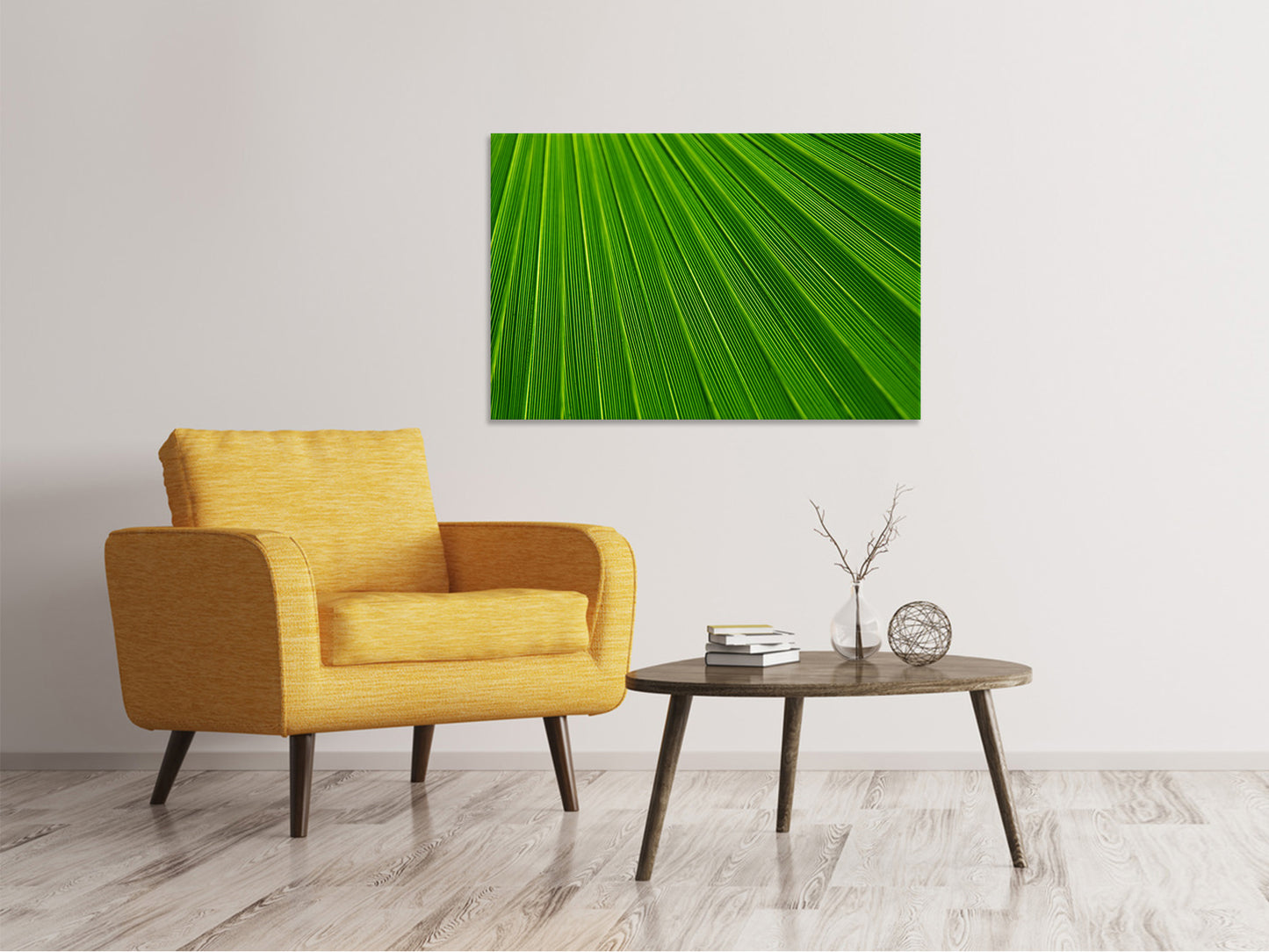 Leinwandbild Palm Streifen 1