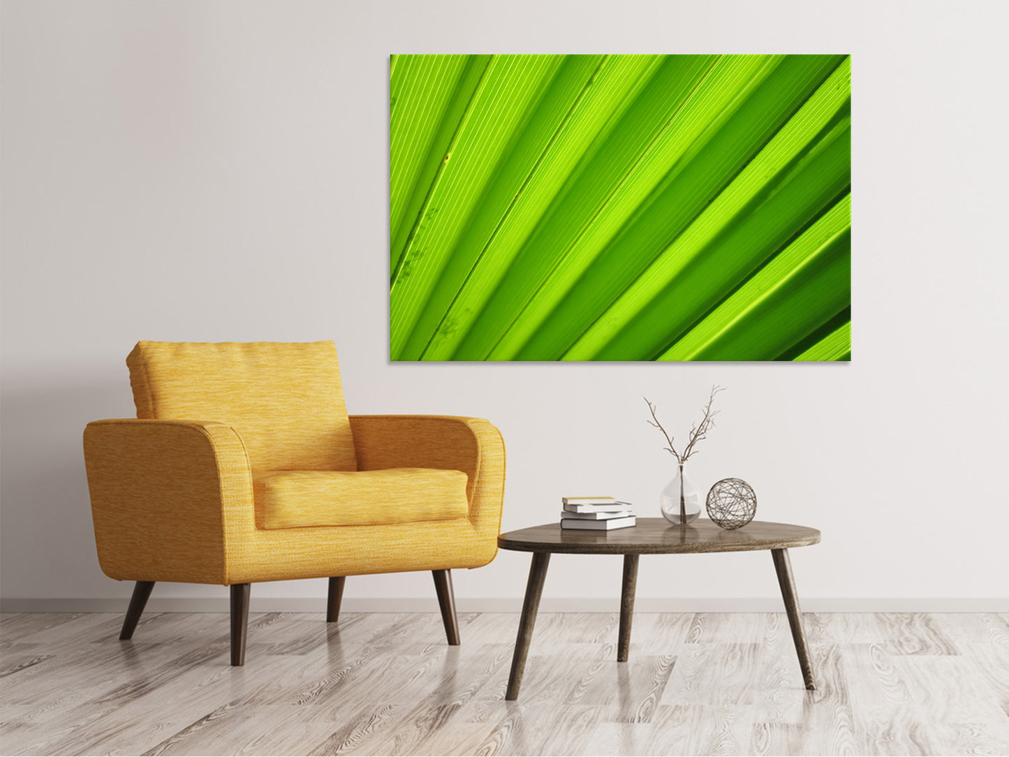 Leinwandbild Palm Streifen 2