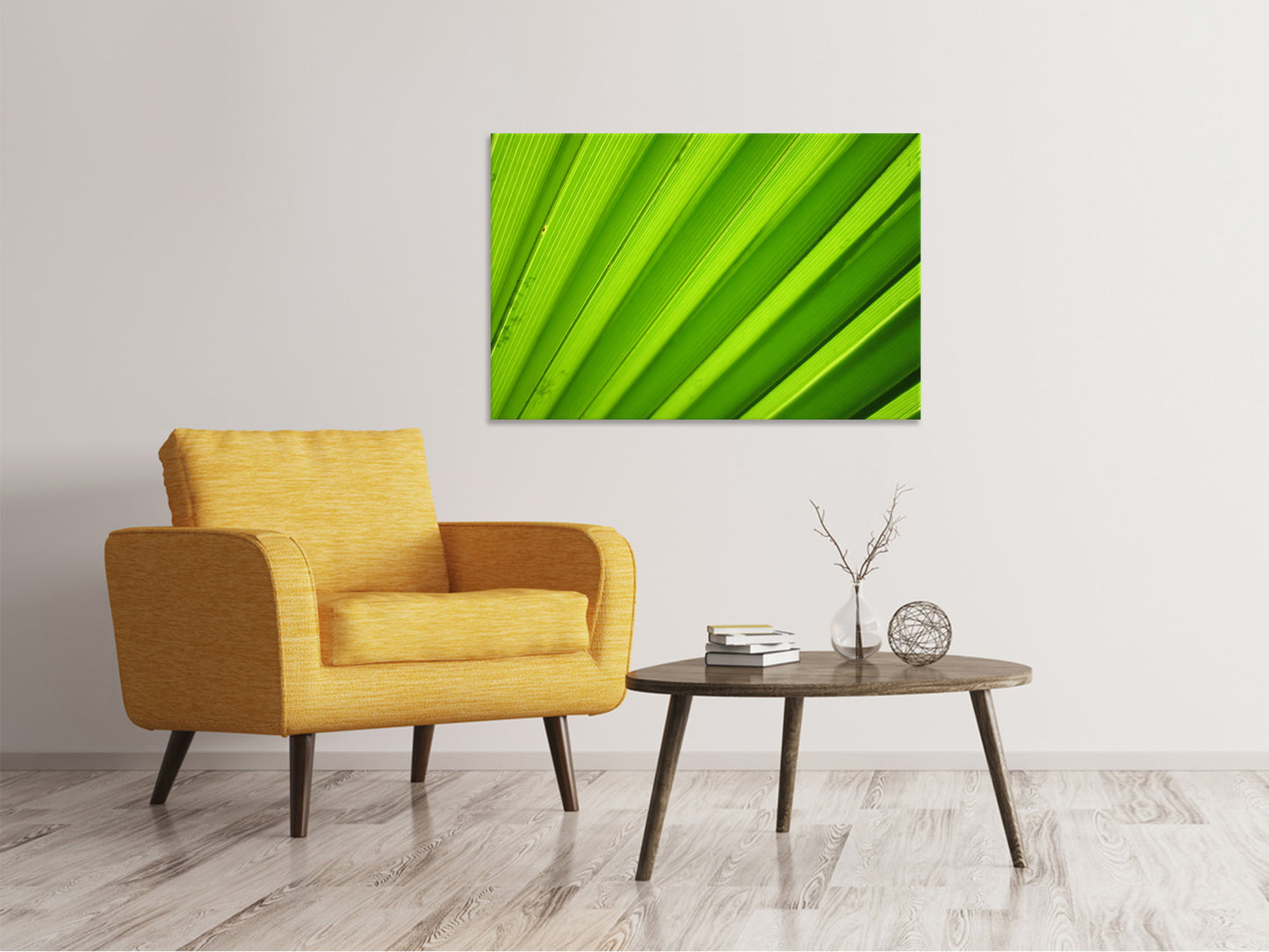 Leinwandbild Palm Streifen 2