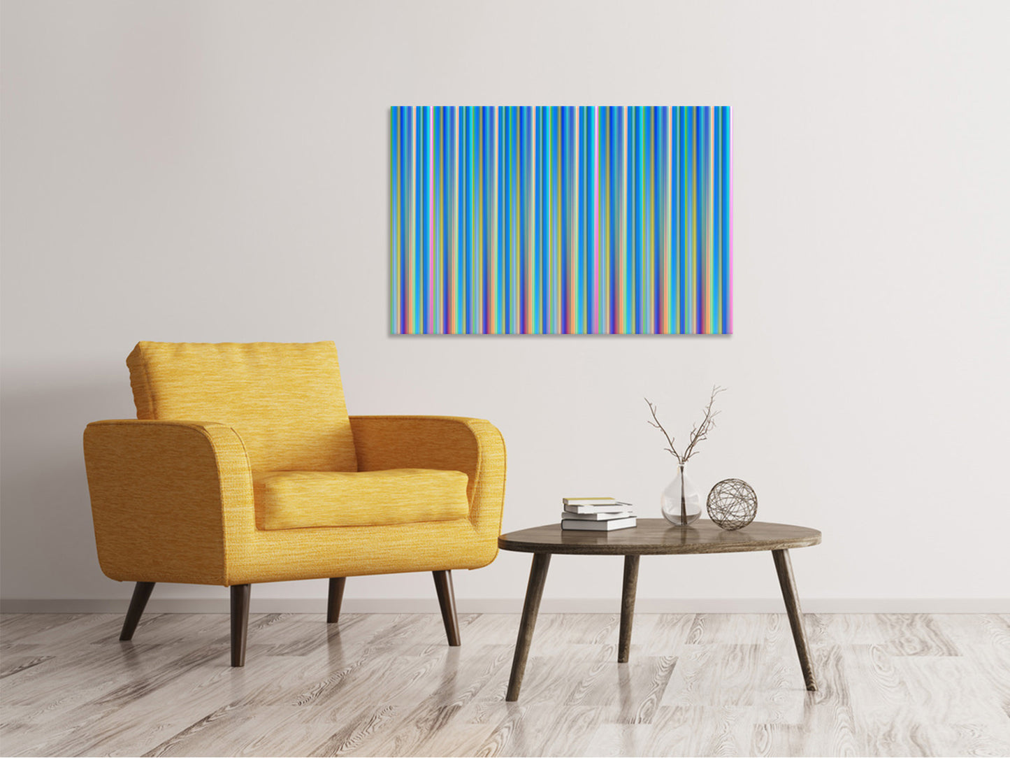 Leinwandbild Farbige Streifen
