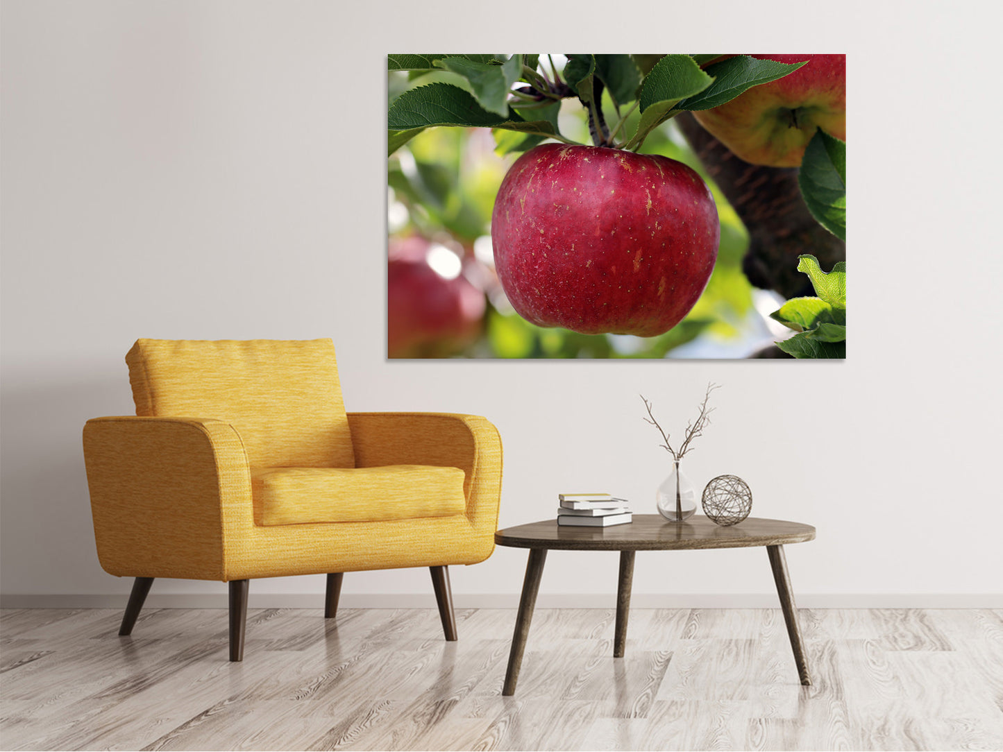 Leinwandbild Apfel in XXL