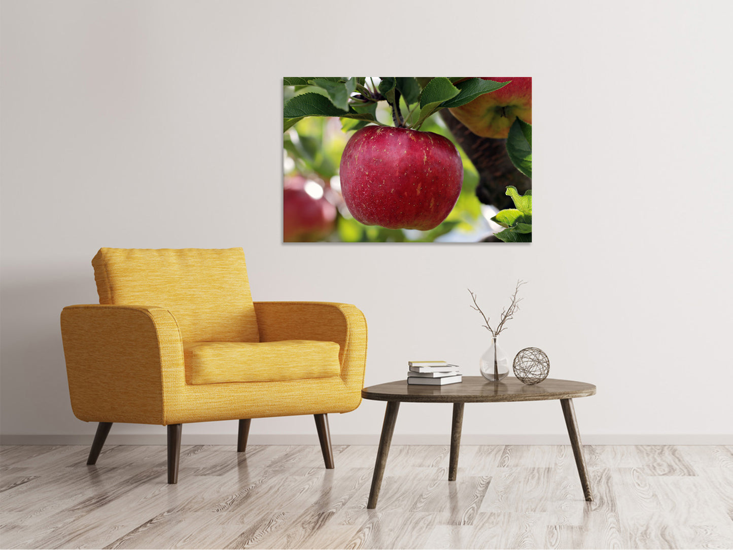 Leinwandbild Apfel in XXL