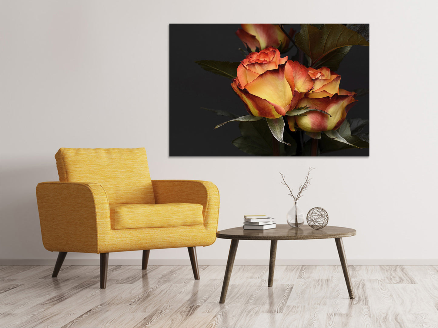 Leinwandbild Rosen der Romantik