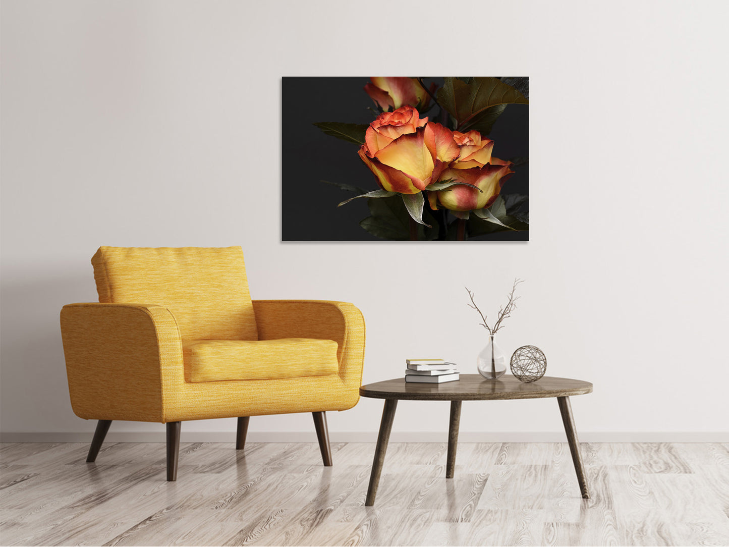 Leinwandbild Rosen der Romantik