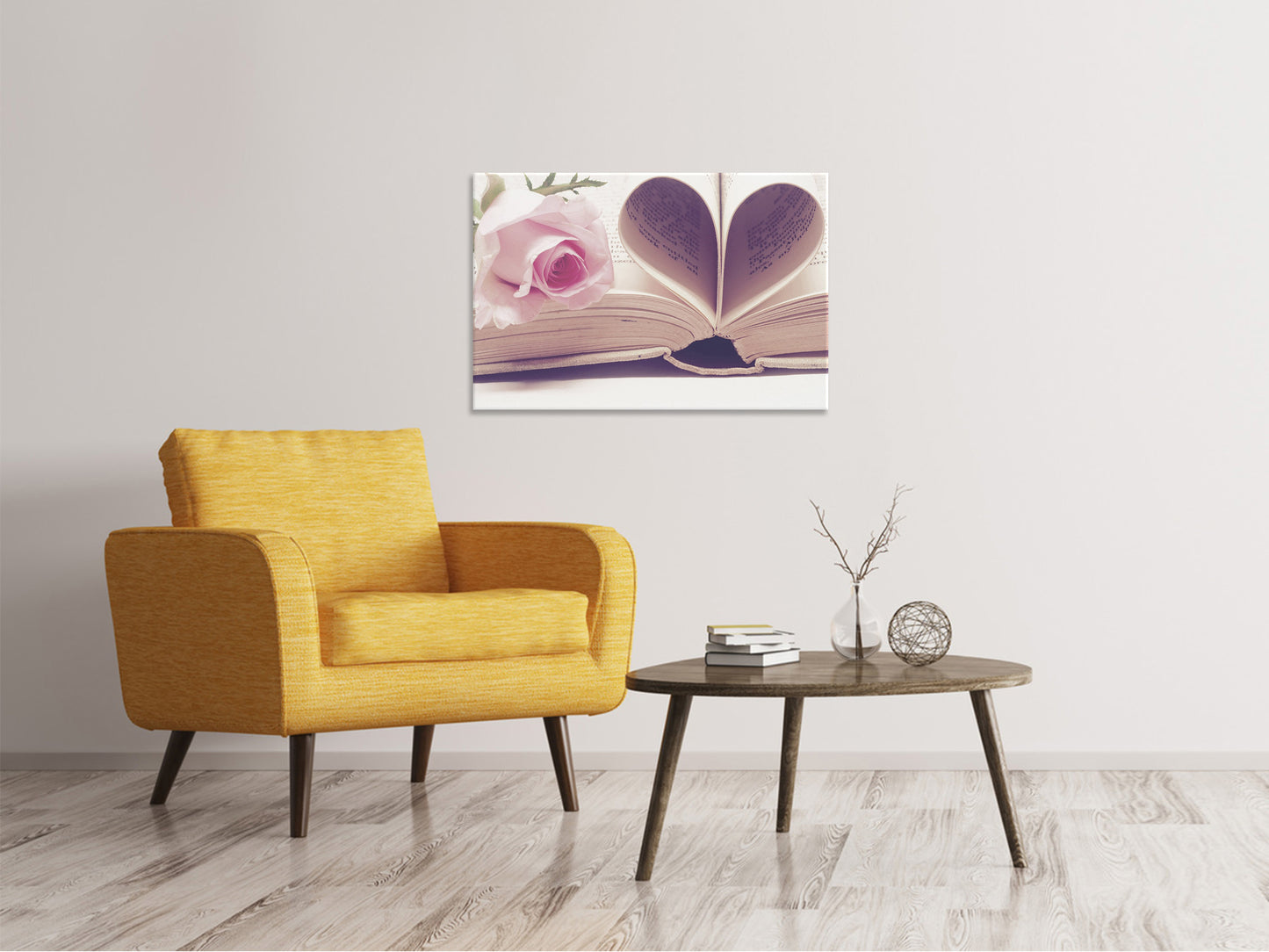 Leinwandbild Das Buch der Liebe