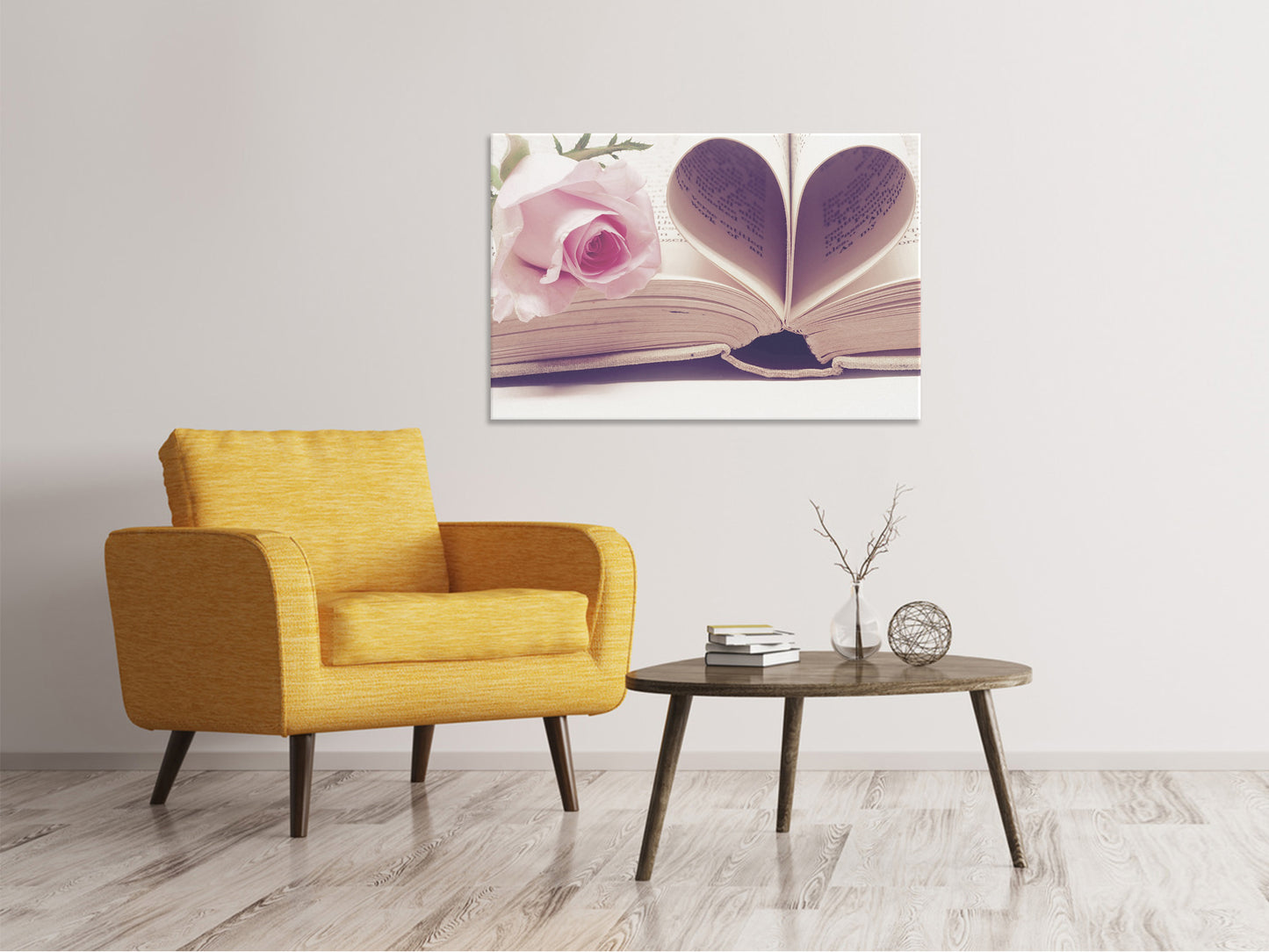 Leinwandbild Das Buch der Liebe