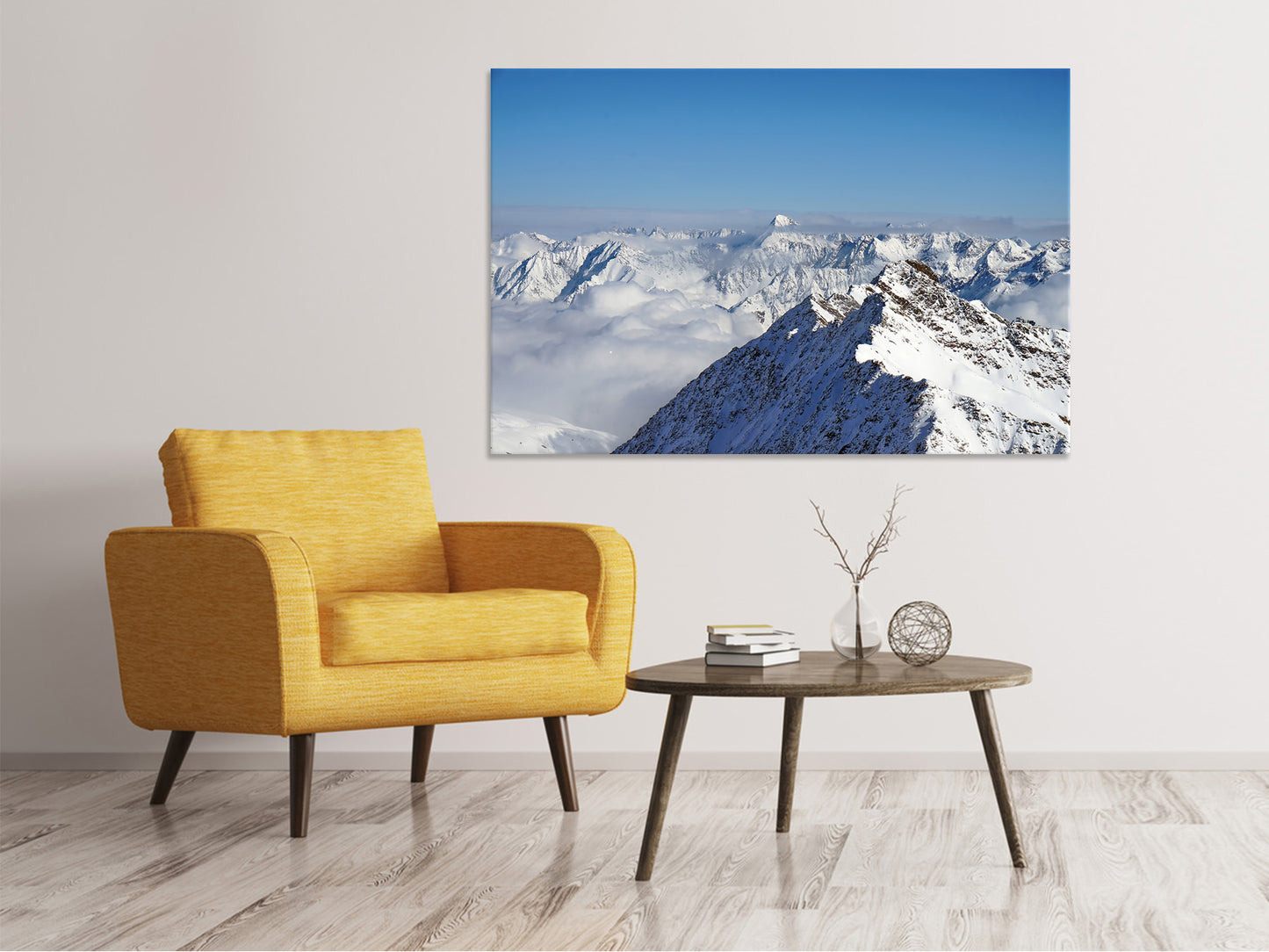 Leinwandbild Fantastischer Ausblick auf die Gipfel