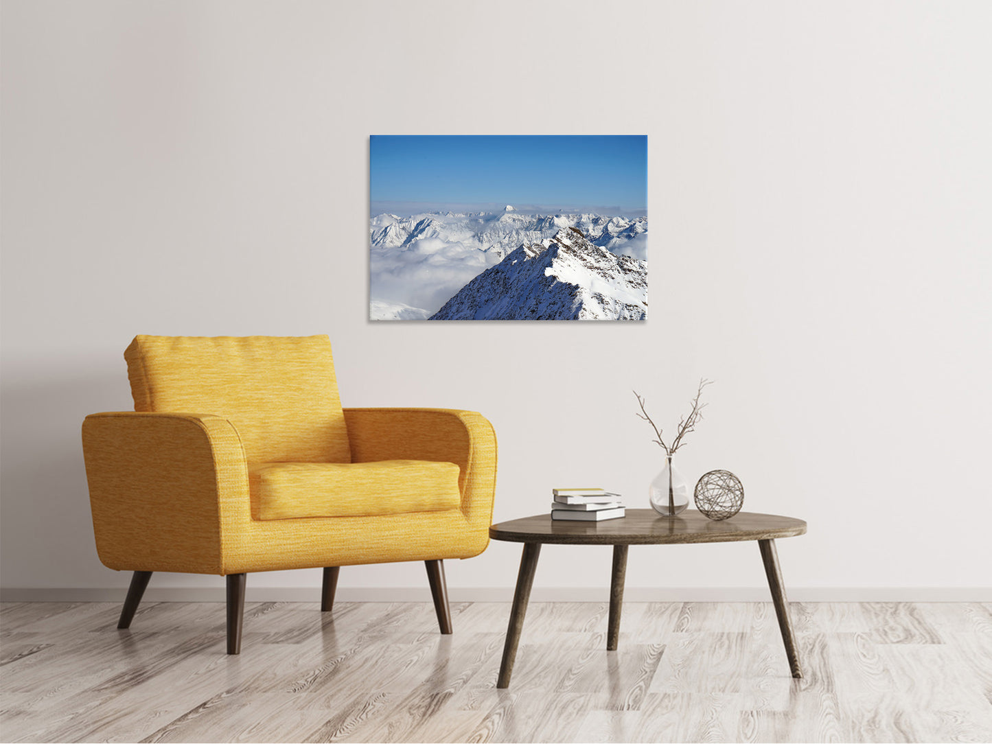 Leinwandbild Fantastischer Ausblick auf die Gipfel