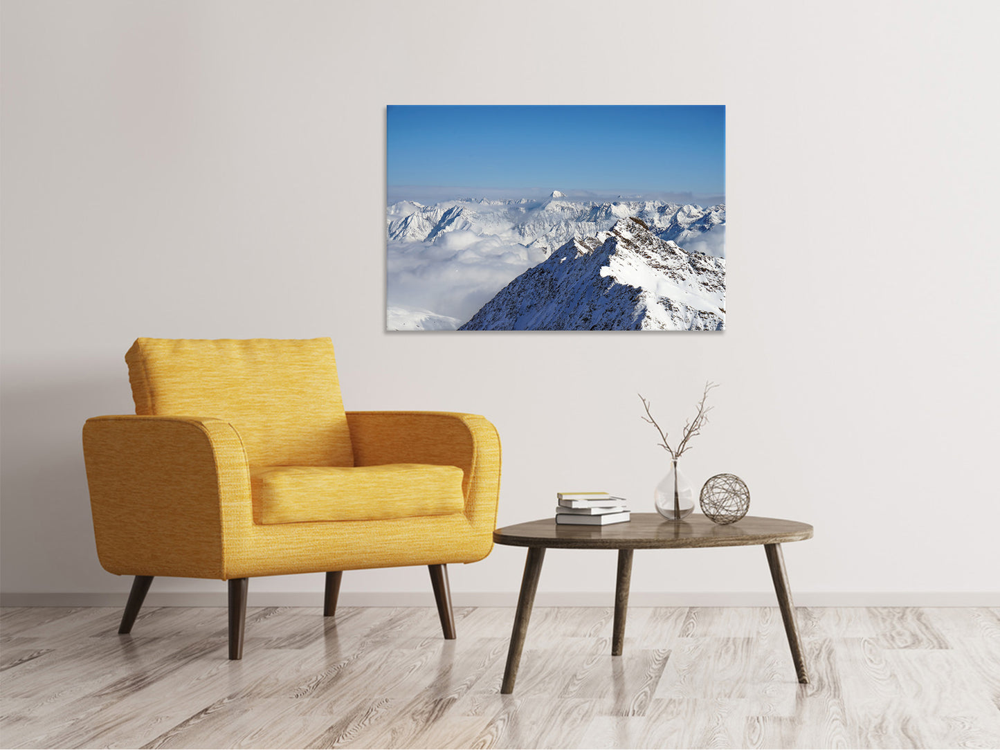 Leinwandbild Fantastischer Ausblick auf die Gipfel
