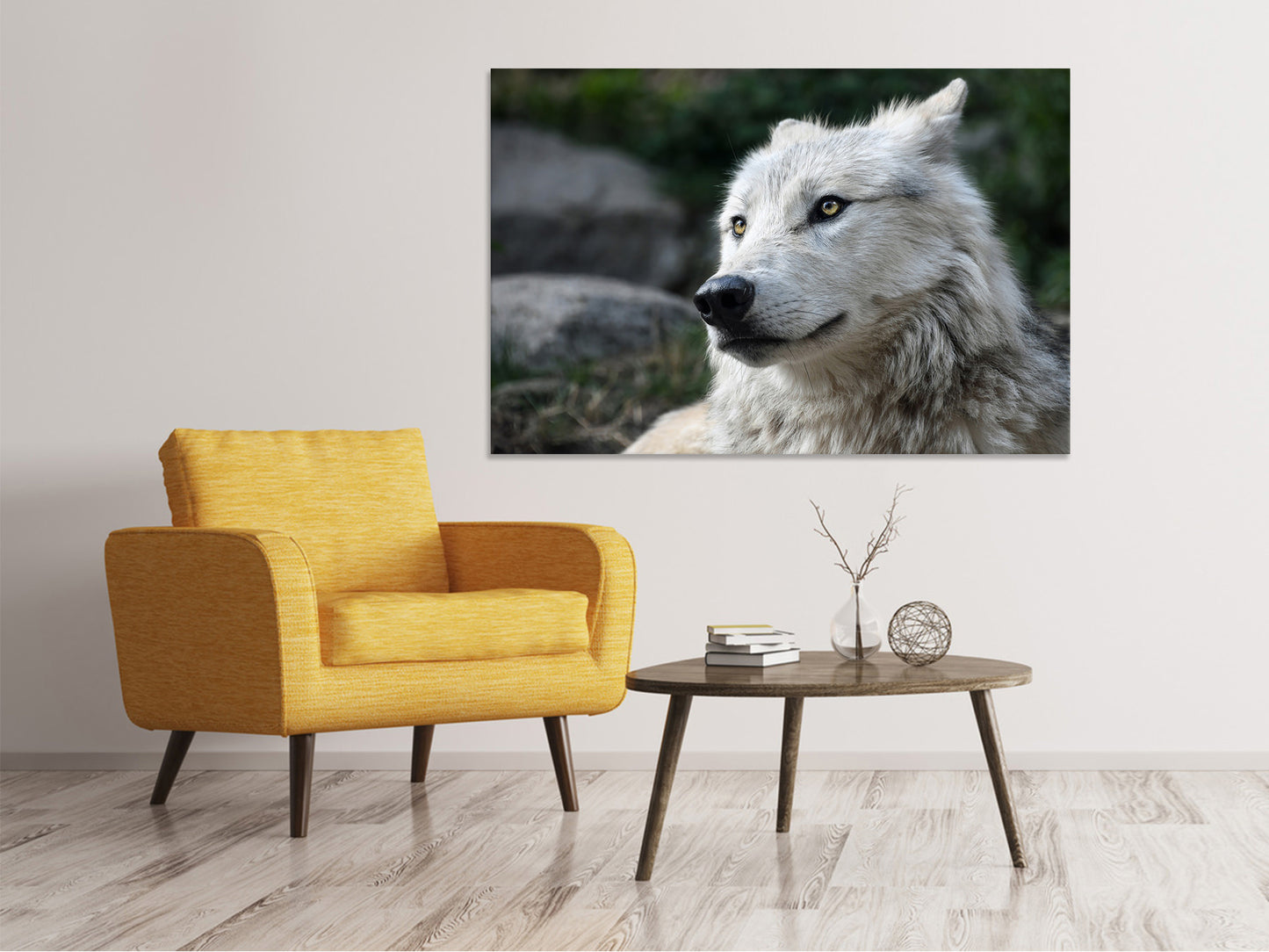 Leinwandbild Der einsame Wolf