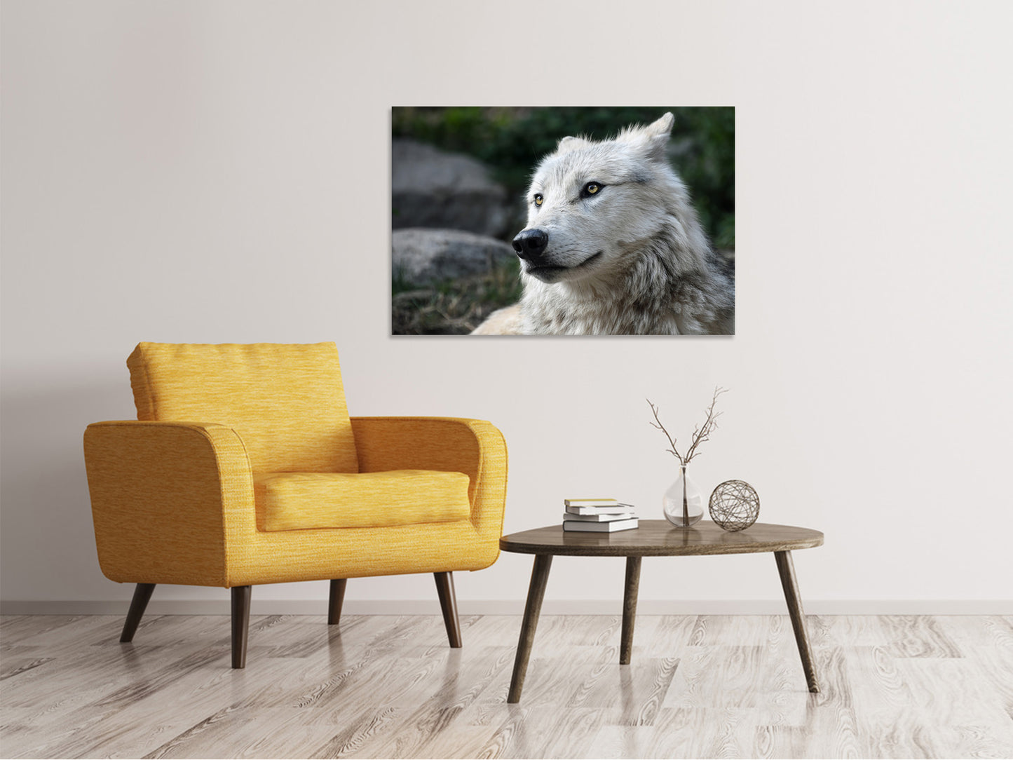 Leinwandbild Der einsame Wolf