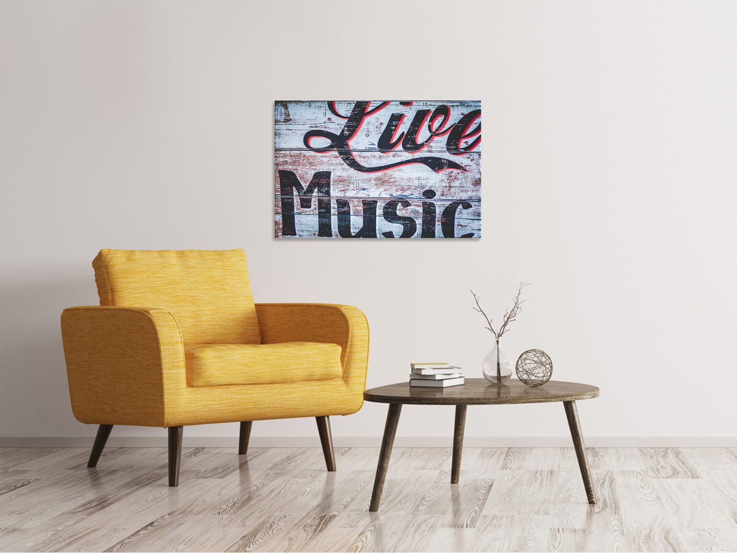 Leinwandbild Retro Holzwand