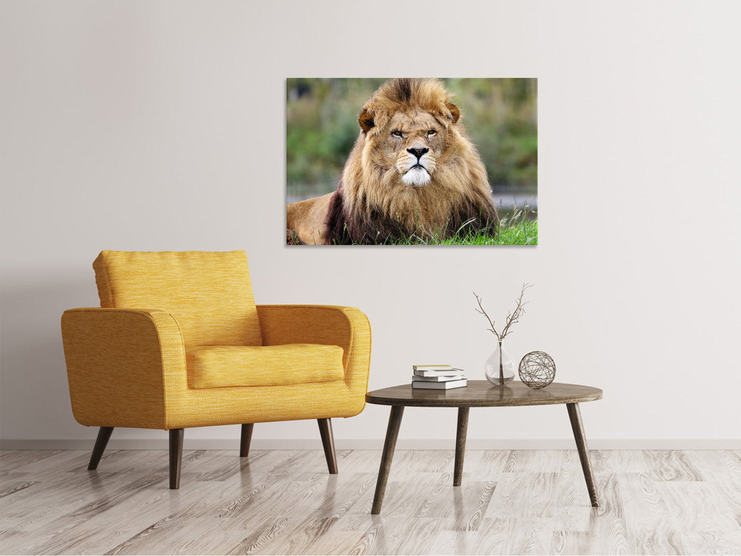 Leinwandbild Der König der Tiere