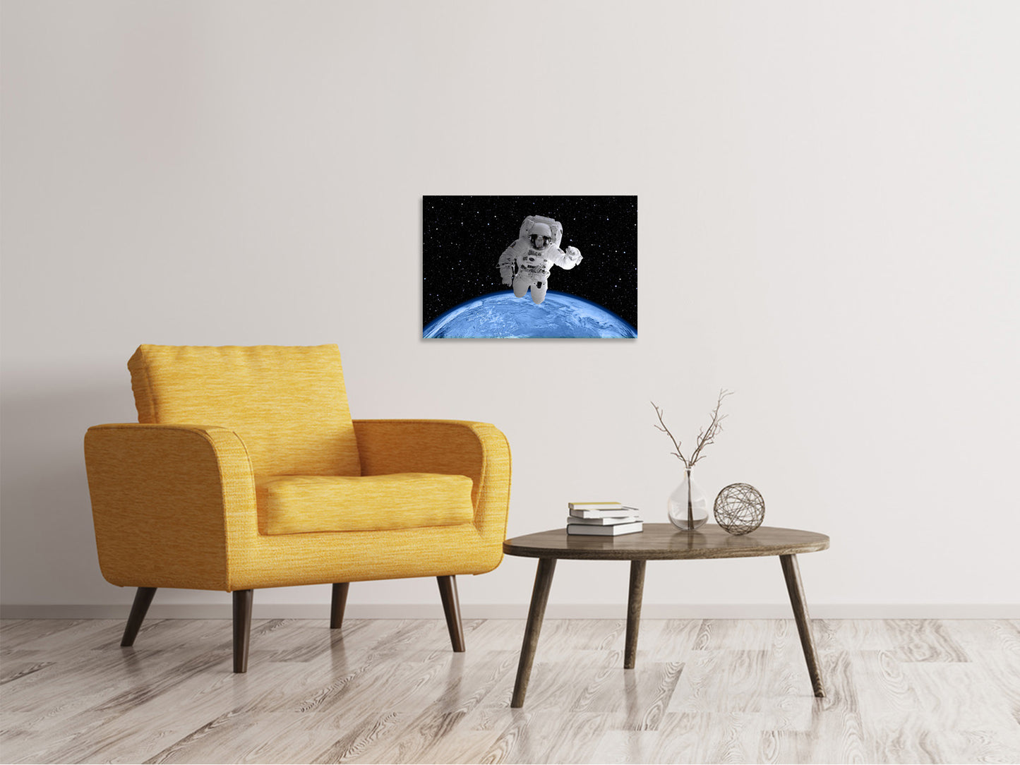 Leinwandbild Im Raumanzug