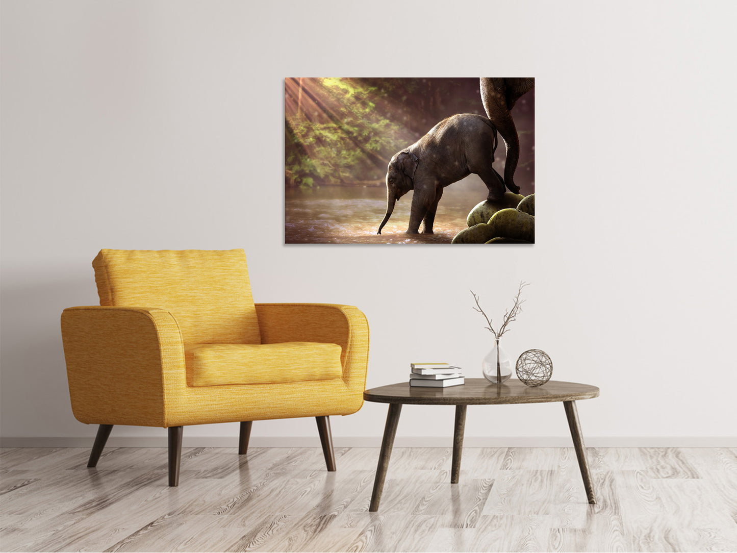 Leinwandbild Das Elefantenbaby