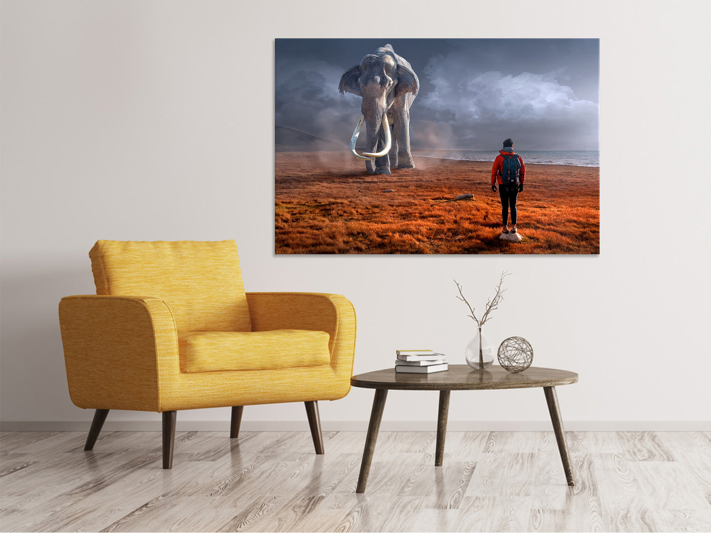 Leinwandbild Fantasie Mammute