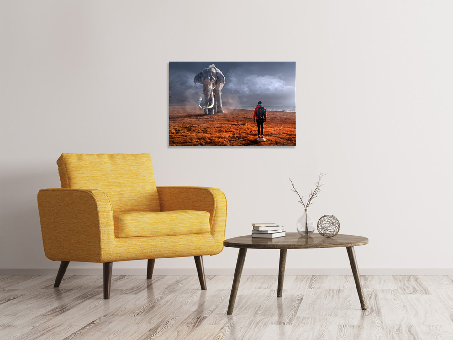 Leinwandbild Fantasie Mammute