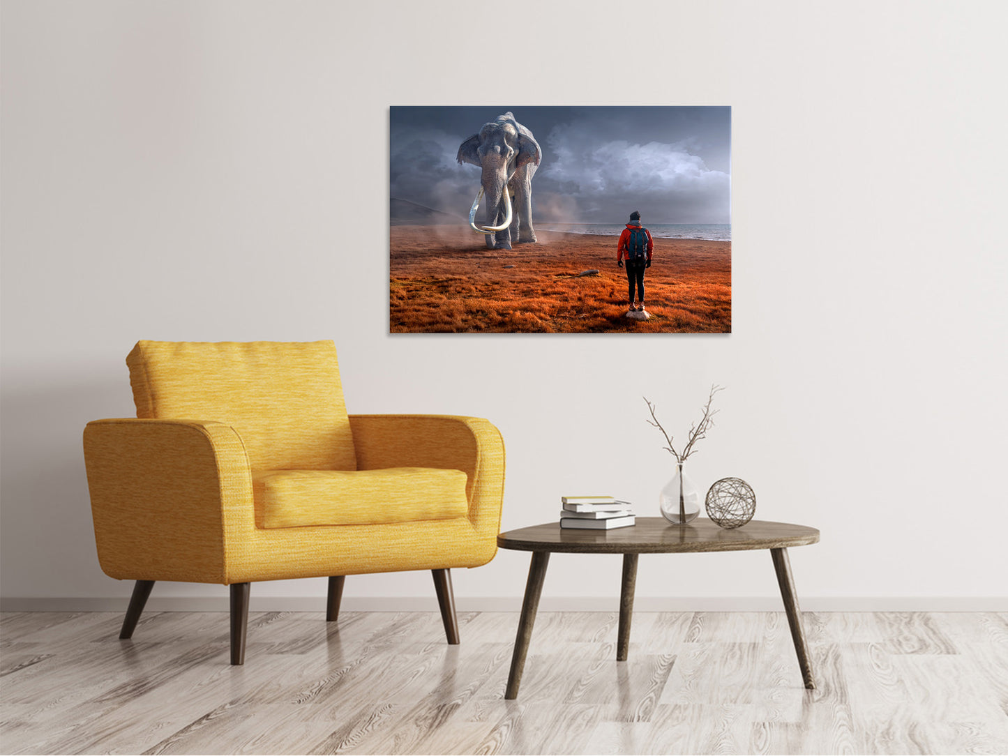 Leinwandbild Fantasie Mammute