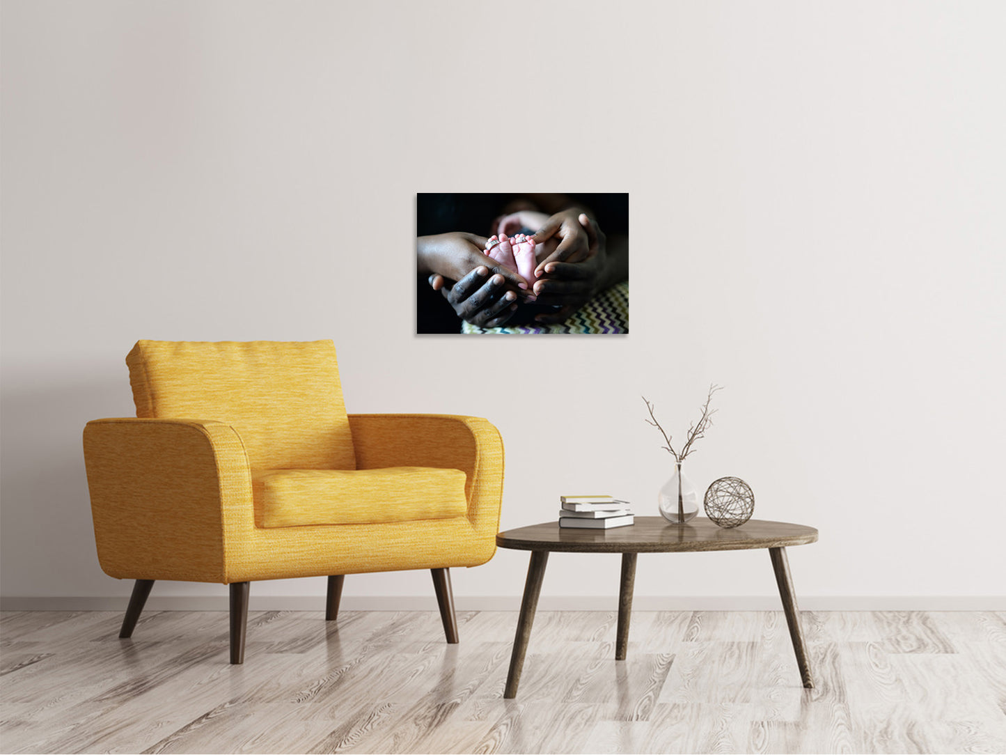 Leinwandbild Wenn aus Liebe Leben wird