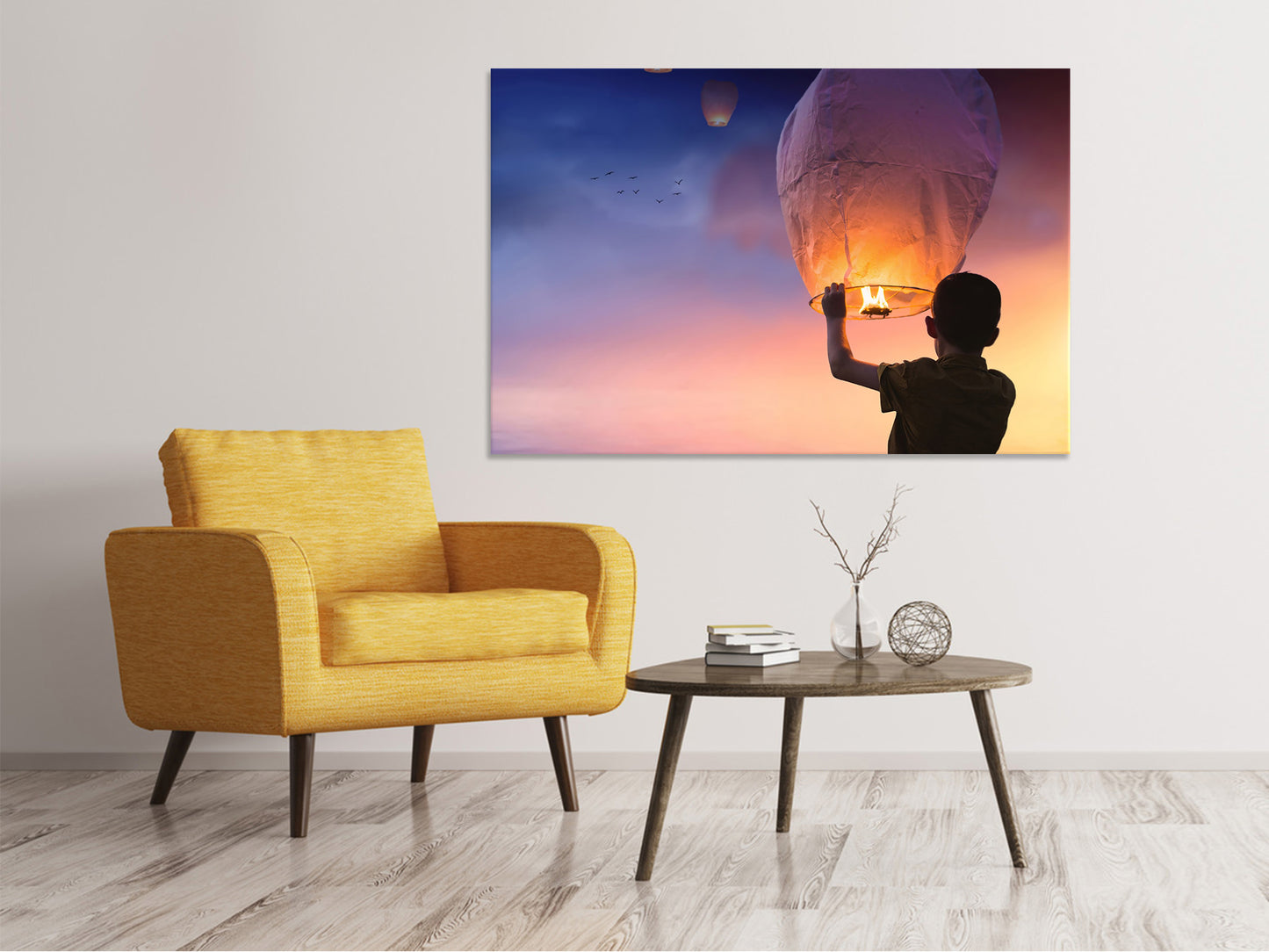 Leinwandbild Lichtlaternen