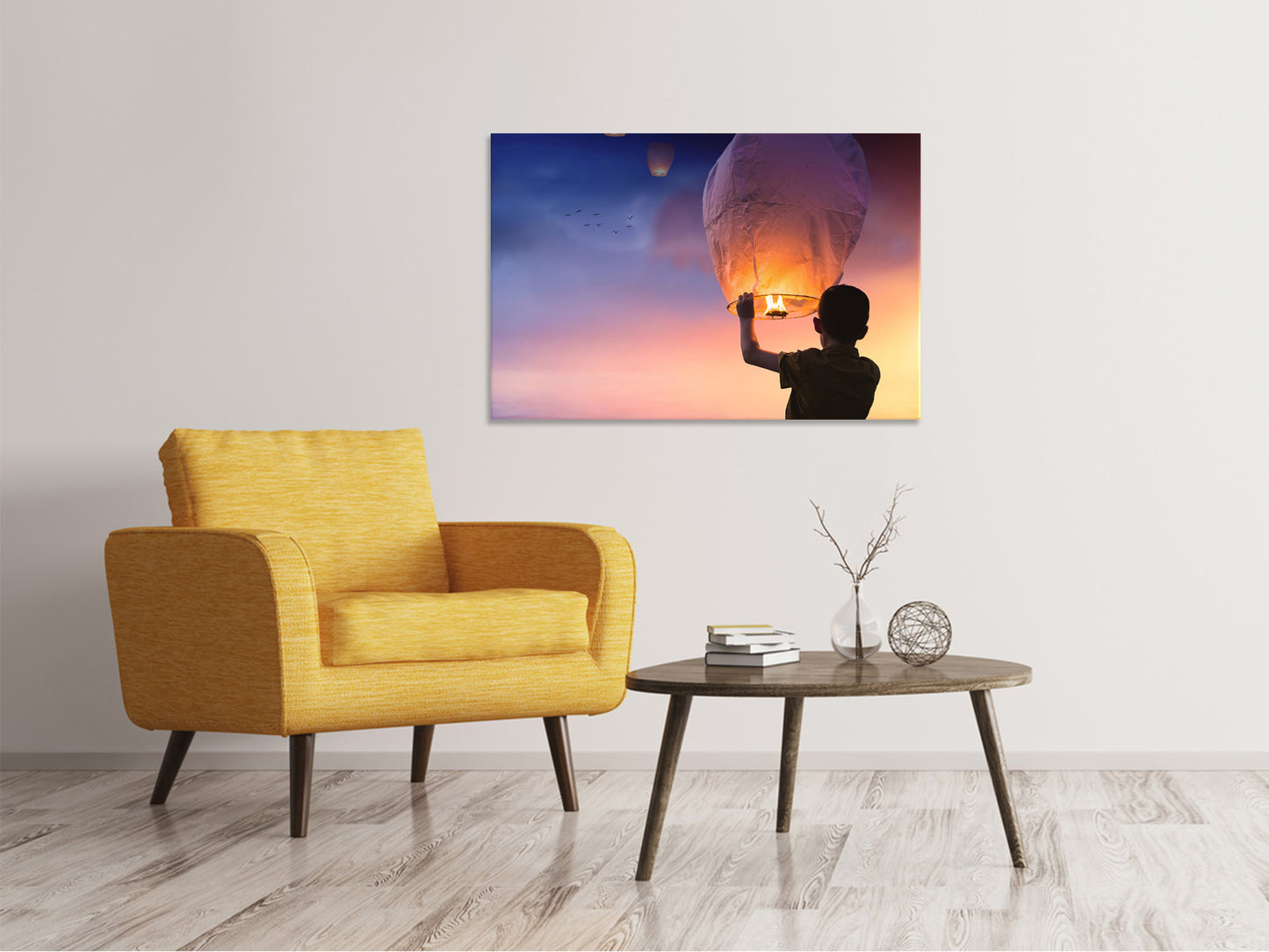 Leinwandbild Lichtlaternen