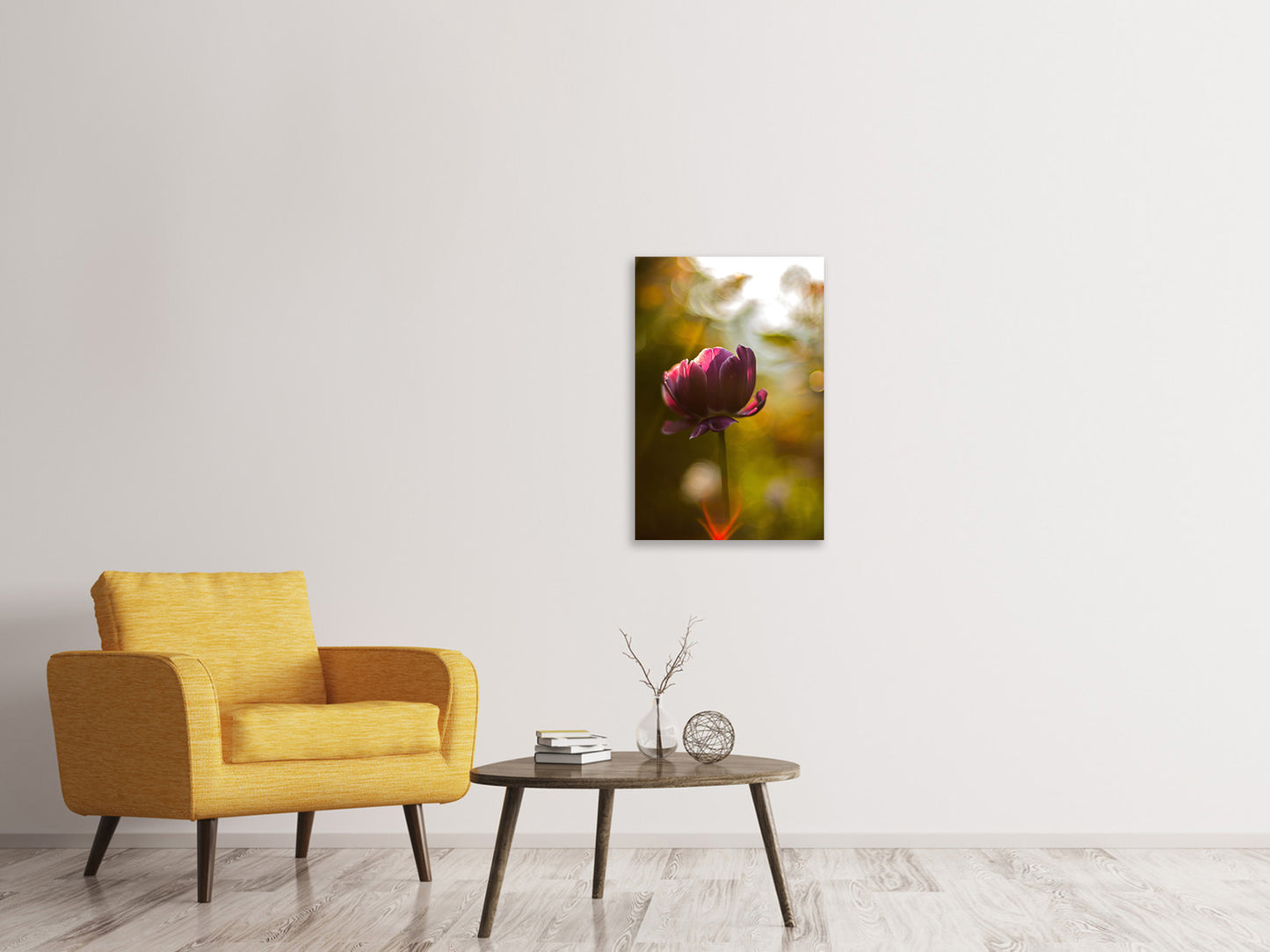 Leinwandbild Dunkle Tulpen Schönheit