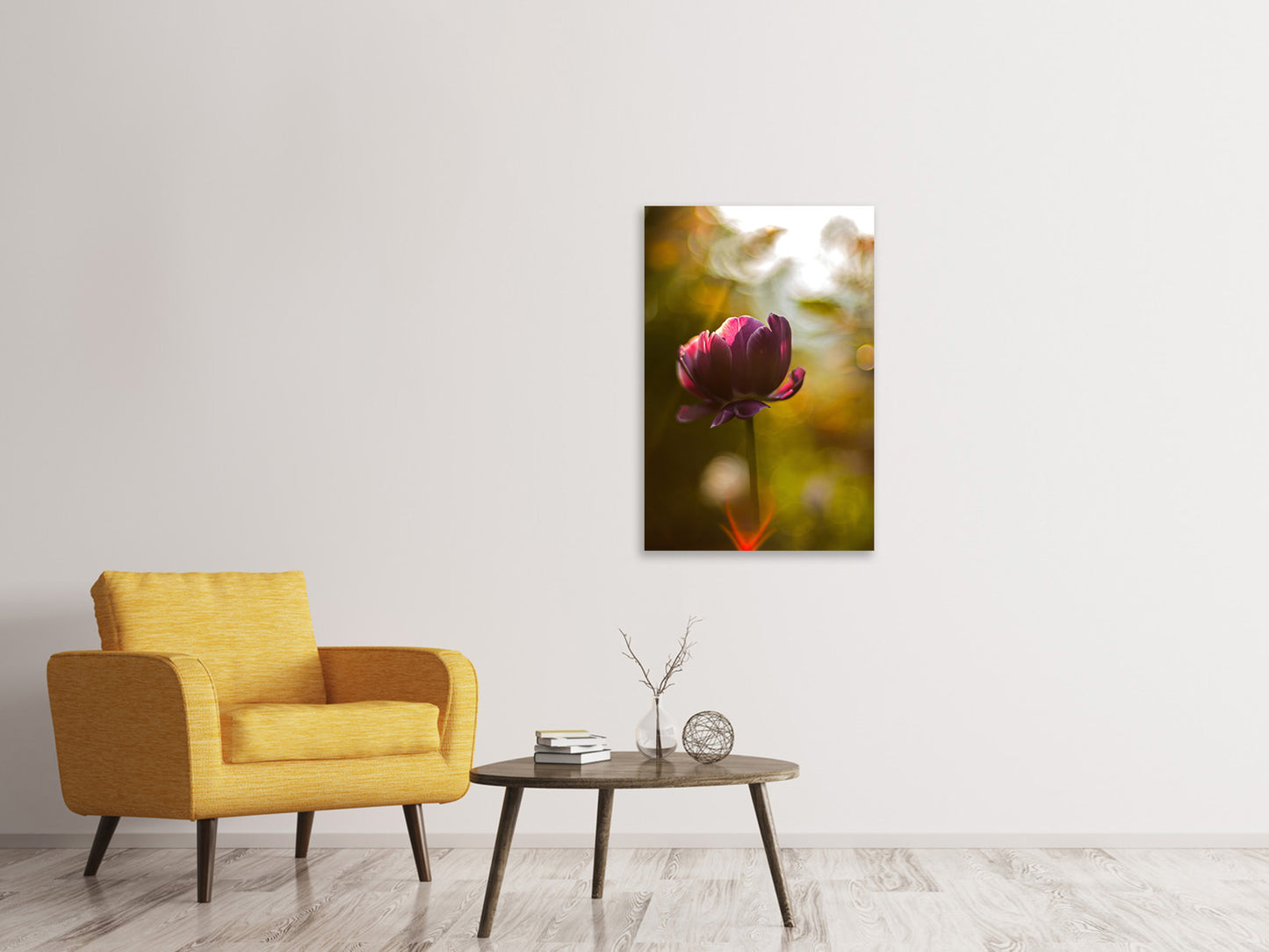Leinwandbild Dunkle Tulpen Schönheit
