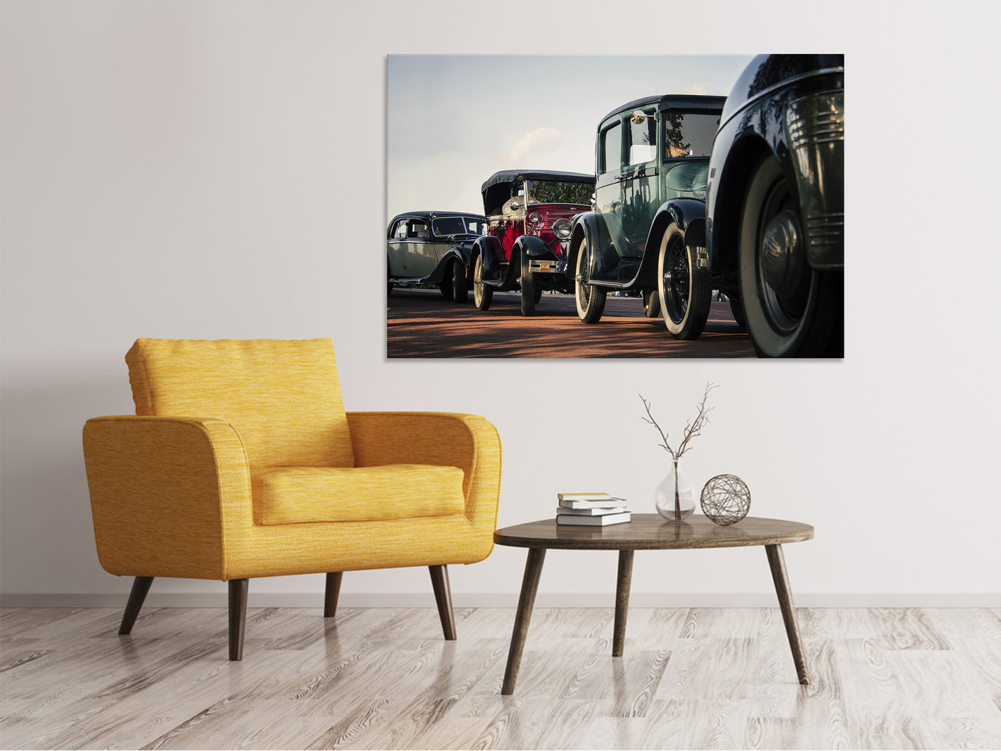 Leinwandbild Oldtimer Rally
