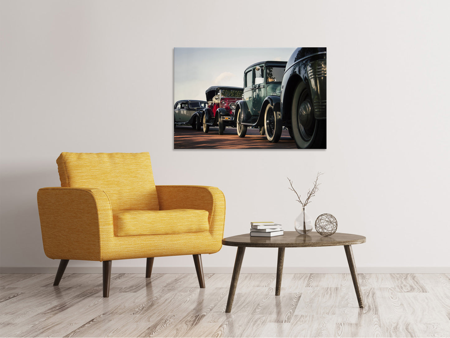 Leinwandbild Oldtimer Rally