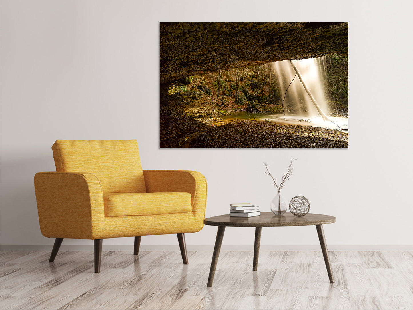 Leinwandbild Natur Dusche