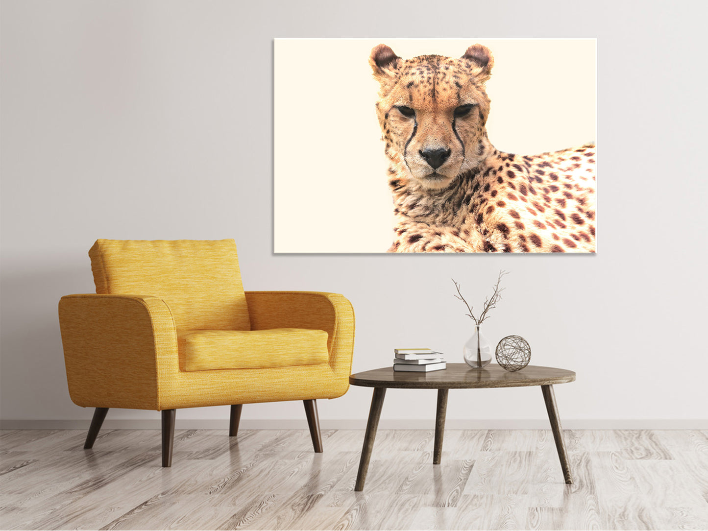 Leinwandbild Gepard in der Sonne