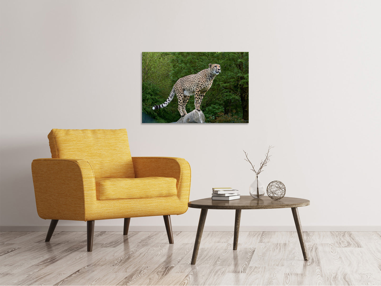 Leinwandbild Gepard auf dem Sprung