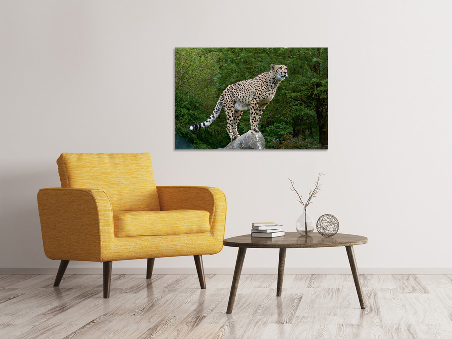 Leinwandbild Gepard auf dem Sprung