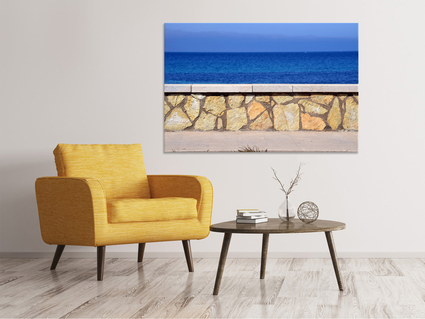 Leinwandbild An der Strandpromenade