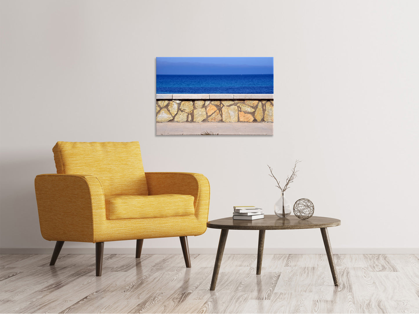 Leinwandbild An der Strandpromenade