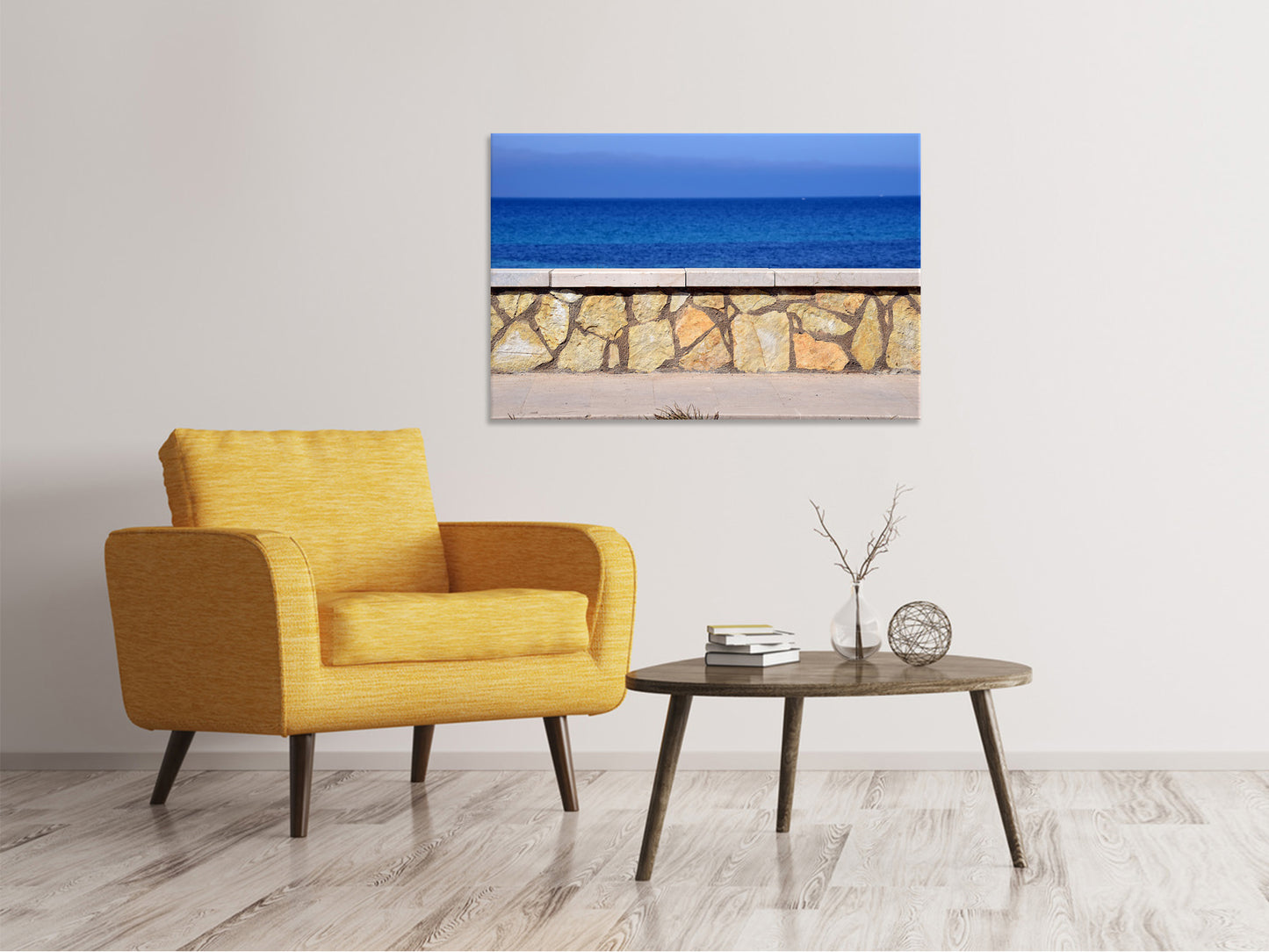 Leinwandbild An der Strandpromenade