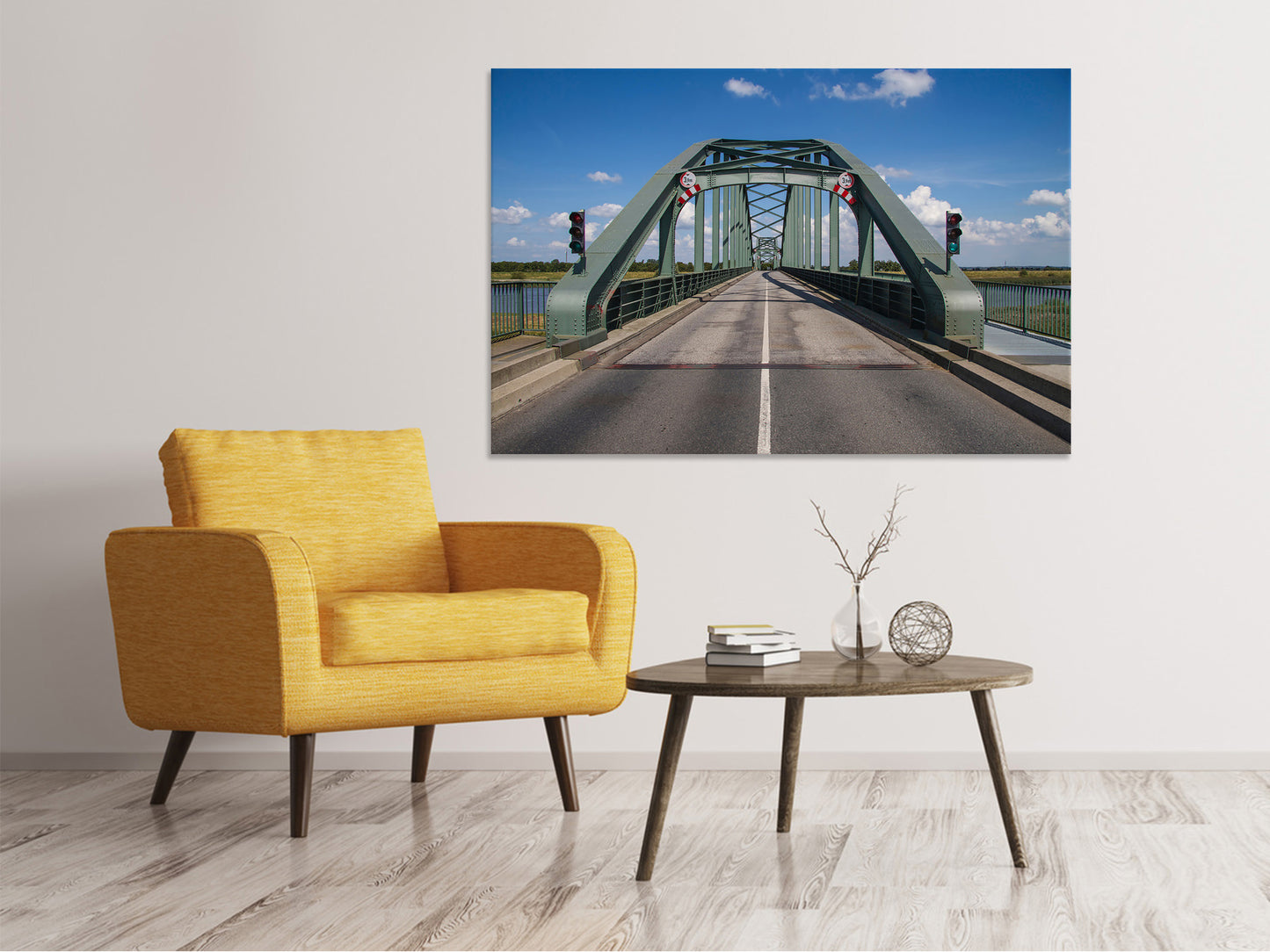 Leinwandbild Die Klappbrücke