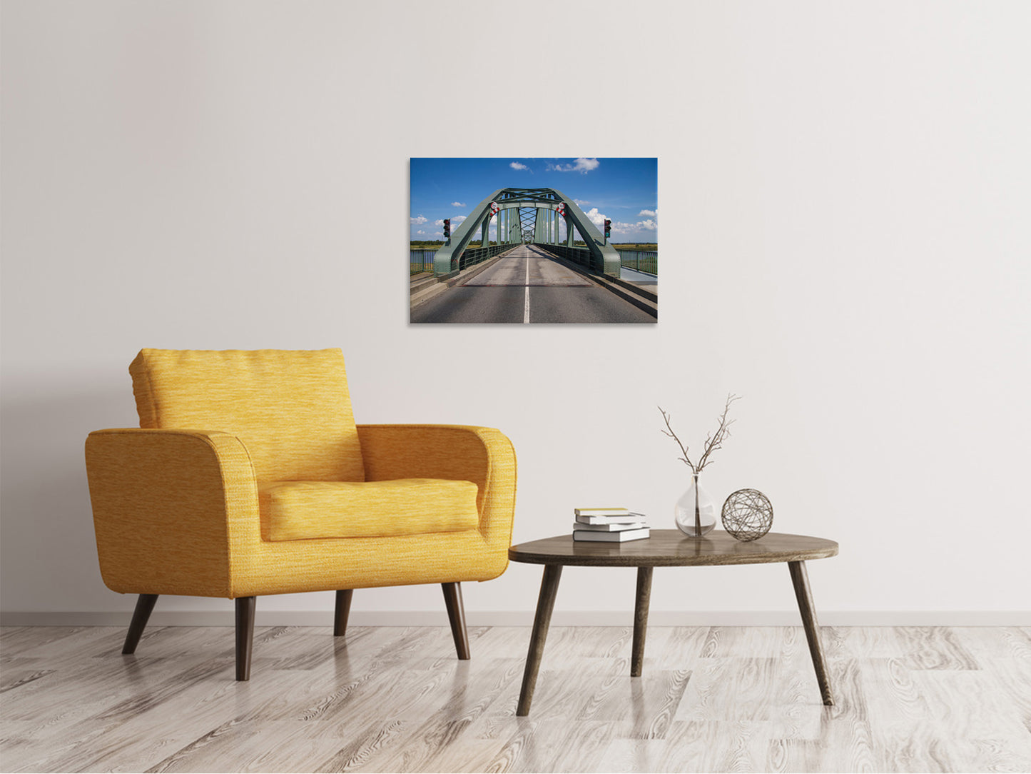 Leinwandbild Die Klappbrücke